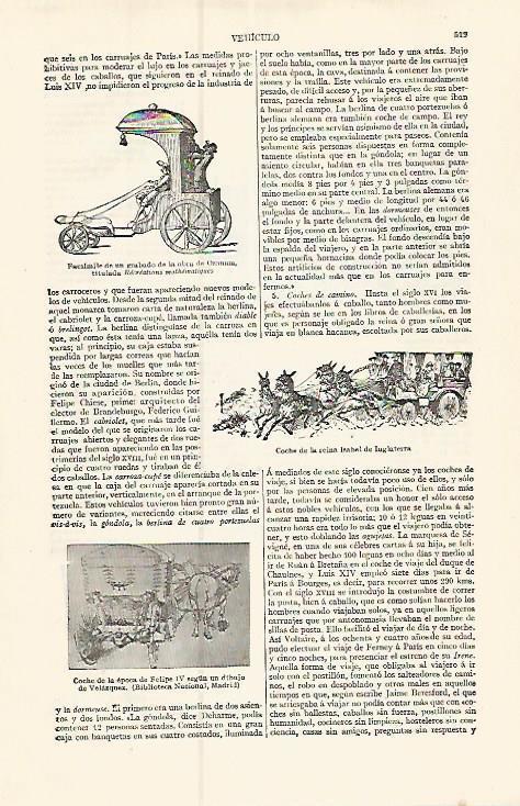 LAMINA ESPASA 17385: Carruajes de epoca