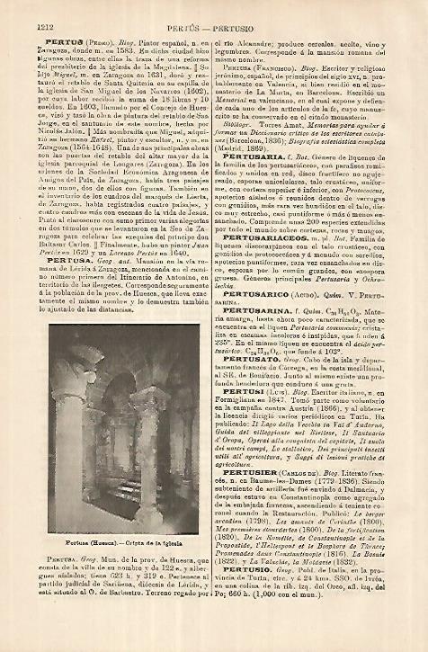 LAMINA ESPASA 18062: Cripta de la iglesia de Pertusa Huesca