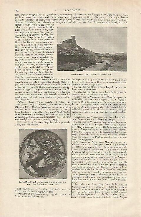 LAMINA ESPASA 12296: Ermita de Santa Cecilia en Santibañez del Val Burgos