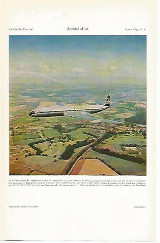LAMINA ESPASA 14822: El jet-liner ingles De Havilland Comet IV
