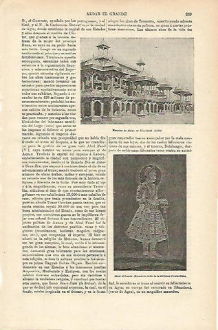 LAMINA ESPASA 12723: Mausoleo de Akbar en India