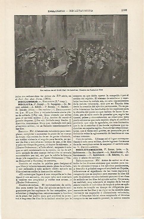 LAMINA ESPASA 16027: La recluta en el Guid Hall de Londres