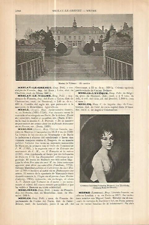 LAMINA ESPASA 17866: Castillo de Meslay le Vidame