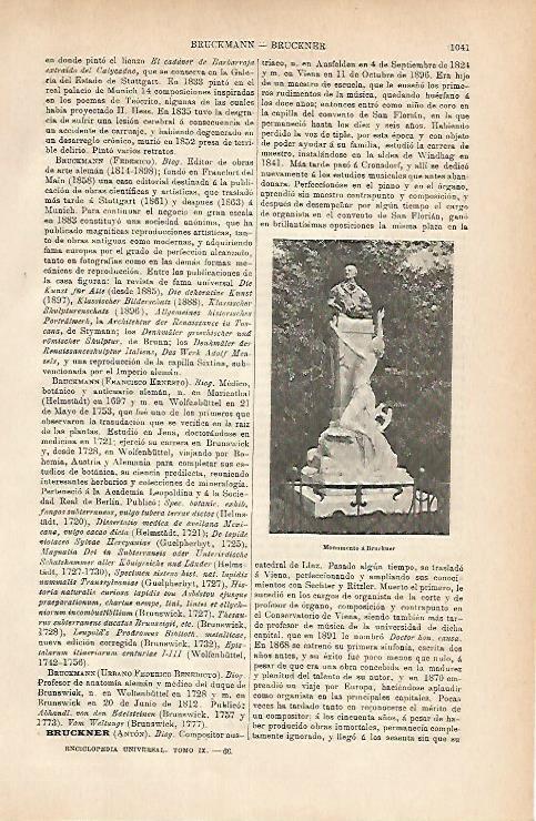 LAMINA ESPASA 11792: Monumento a Brucker