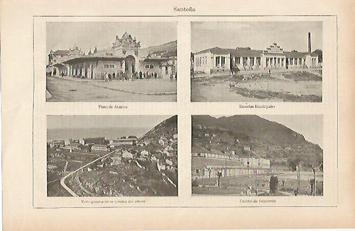 LAMINA ESPASA 19498: Vistas de Santoña