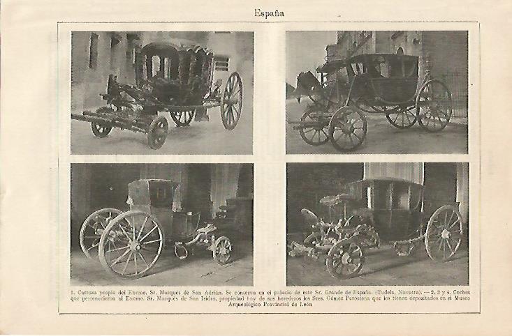LAMINA ESPASA 10364: Carruajes de nobles españoles