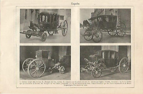 LAMINA ESPASA 10364: Carruajes de nobles españoles