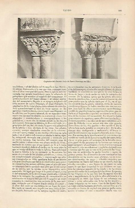 LAMINA ESPASA 19491: Capiteles de Santo Domingo de Silos