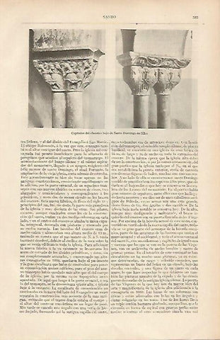 LAMINA ESPASA 19491: Capiteles de Santo Domingo de Silos