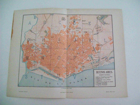 LAMINA ESPASA 11864: Plano de Buenos Aires