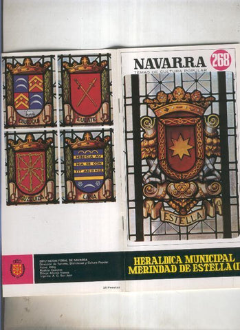 Navarra temas de cultura popular numero 268: Heraldica Municipal, Merindad de Estella (vol I)