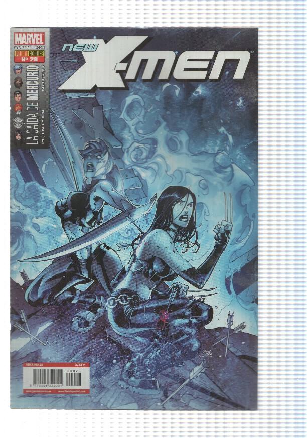 comic: New X-Men año 2 num 028 (2007)- La caida de Mercurio parte 1