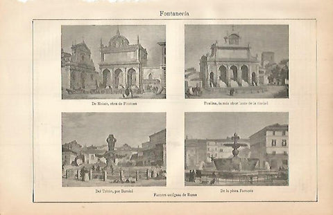 LAMINA ESPASA 3408: Fuentes antiguas de Roma