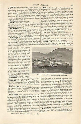 LAMINA ESPASA 3778: Estacion de tren de Pulacayo Bolivia