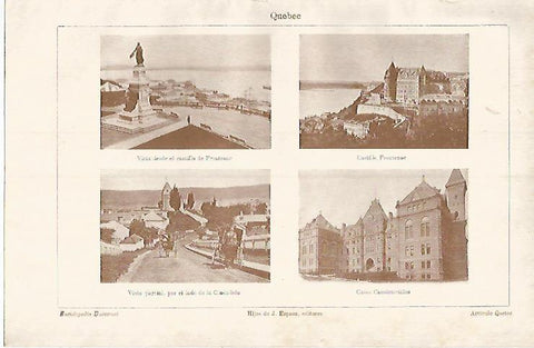 LAMINA ESPASA 3808: Edificios de Quebec Canada