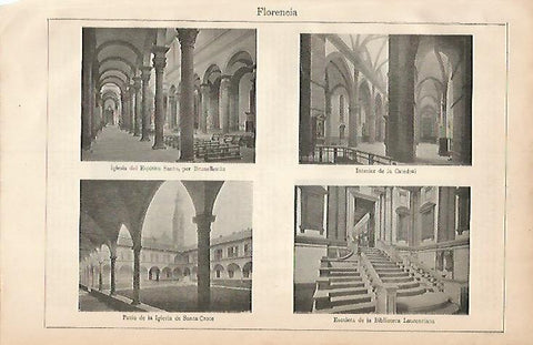LAMINA ESPASA 3373: Edificios de Florencia