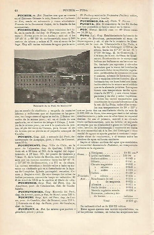LAMINA ESPASA 3675: Balneario de la Puda de Montserrat Barcelona