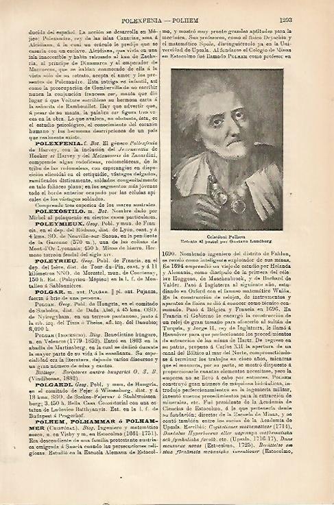 LAMINA ESPASA 3341: Cristobal Polhem retrato de Lundberg