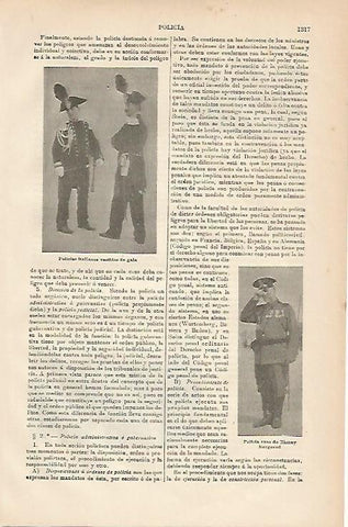 LAMINA ESPASA 3343: Policias italianos de gala