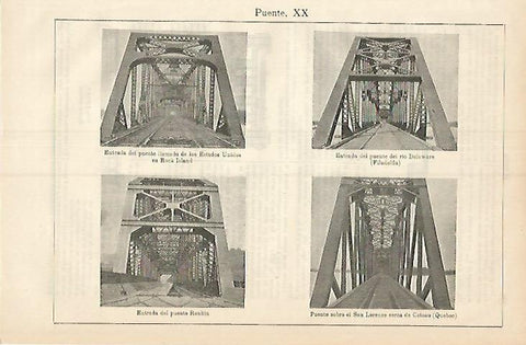 LAMINA ESPASA 3721: Entradas de puente en Canada Finlandi y Estados Unidos 