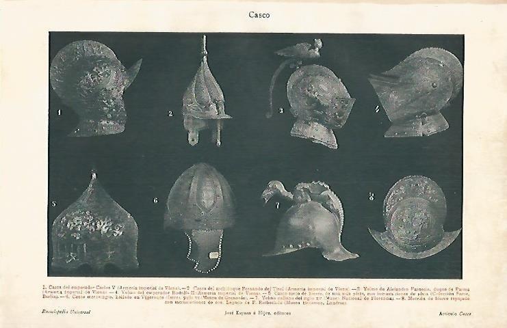 LAMINA ESPASA 3063: Tipos de casco