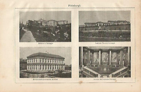 LAMINA ESPASA 3259: Edificios de Pittsburg Estados Unidos
