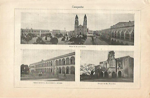 LAMINA De ESPASA 00183: Campeche