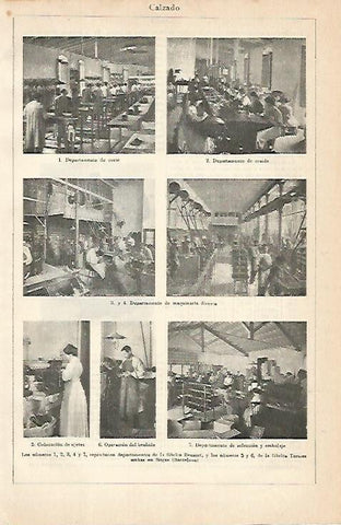 LAMINA De ESPASA 00171: Fabrica de calzado de Sitges