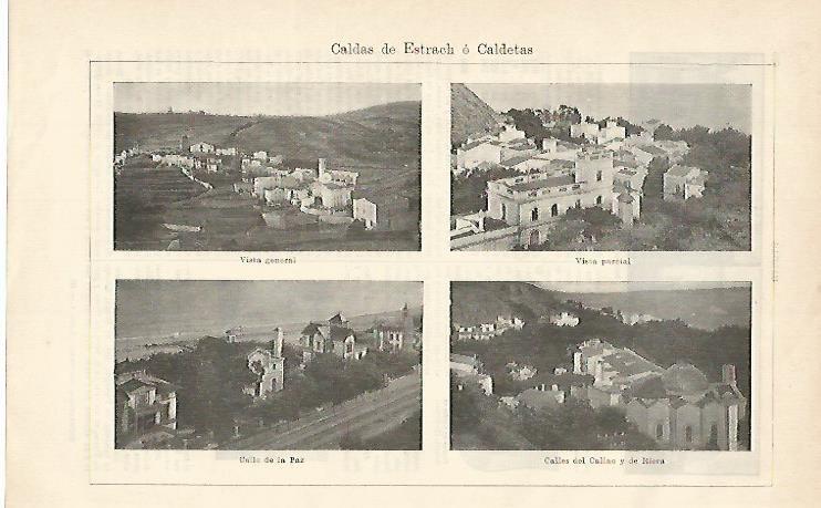 LAMINA De ESPASA 00159: Caldes de estrach o Caldetes Barcelona