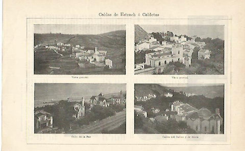 LAMINA De ESPASA 00159: Caldes de estrach o Caldetes Barcelona