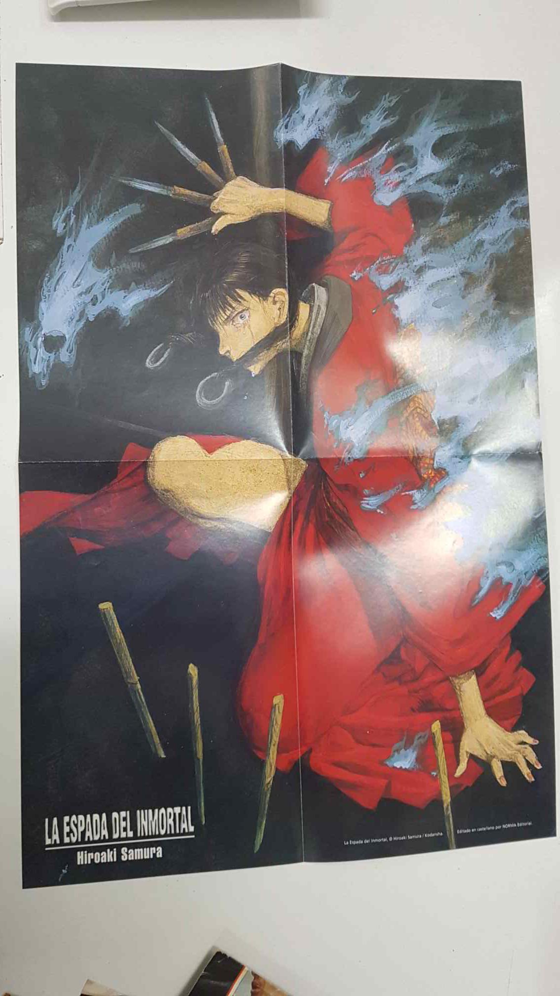 Poster desplegable: La Espada del Inmortal de Hiroaki Samura