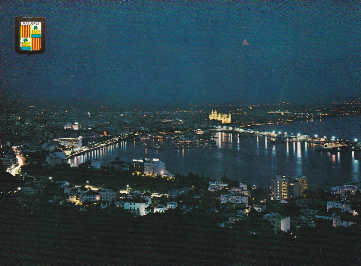 POSTAL B9216: MALLORCA: PALMA. VISTA NOCTURNA
