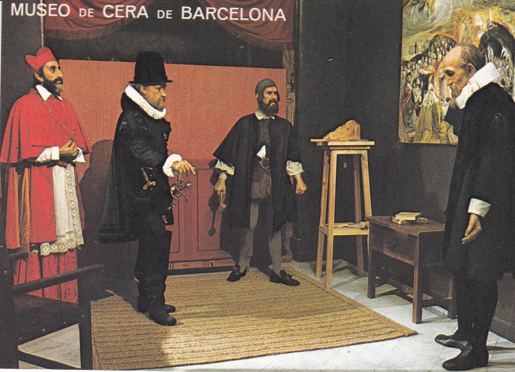 POSTAL B9225: MUSEO DE CERA BARCELONA. TALLER GRECO