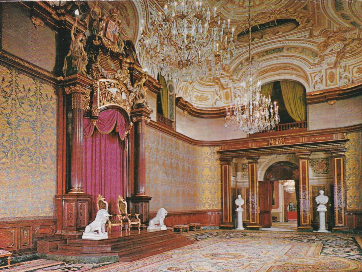 POSTAL B9236: BARCELONA: PALACIO DE PEDRALBES. SALON DEL TRONO