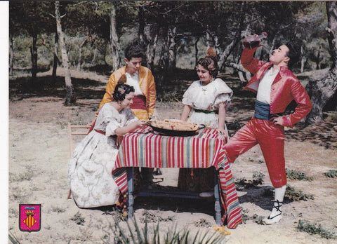 POSTAL B9249: VALENCIA: PAREJAS TIPICAS