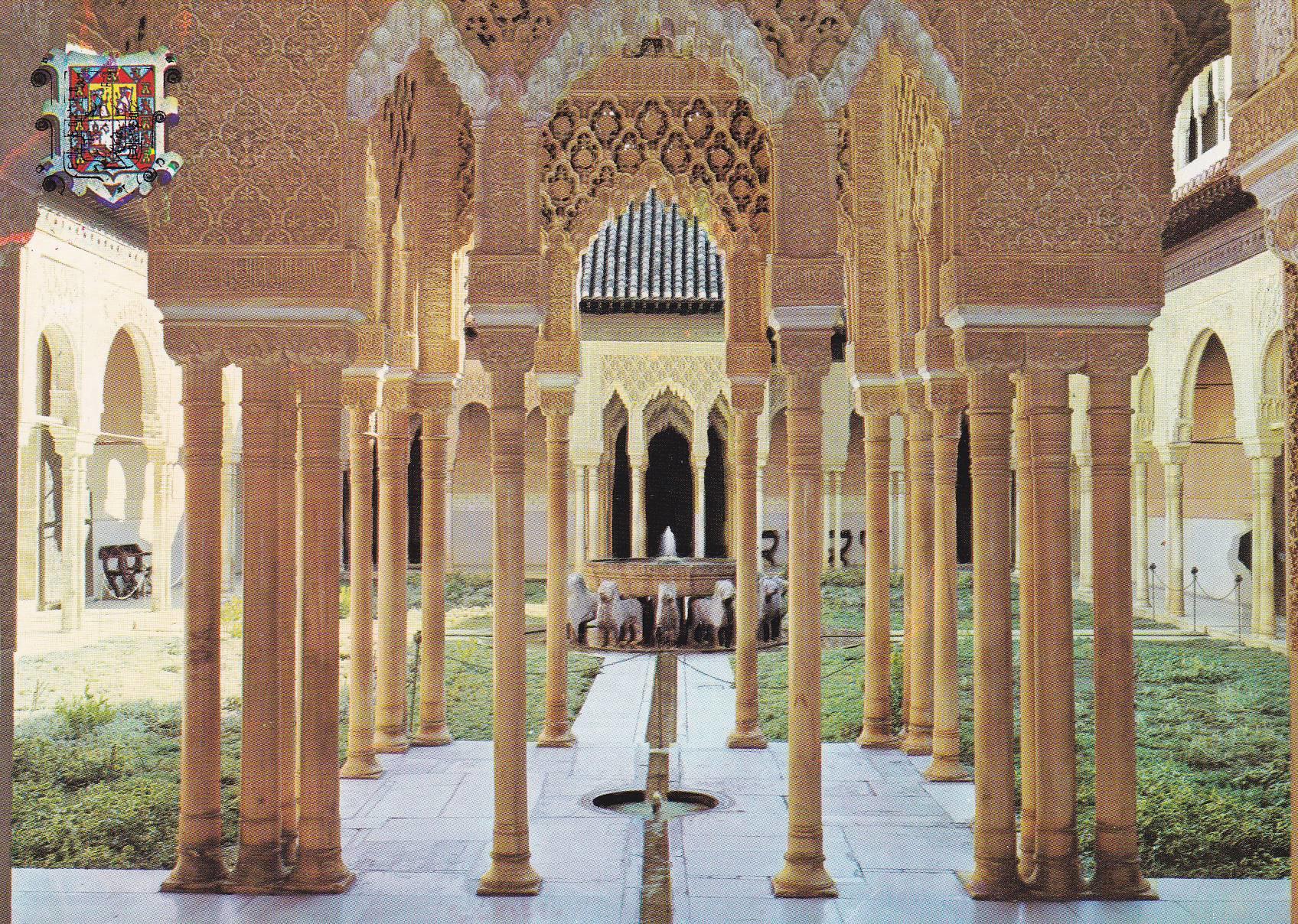 POSTAL B9265: GRANADA: LA ALHAMBRA. PATIO DE LOS LEONES