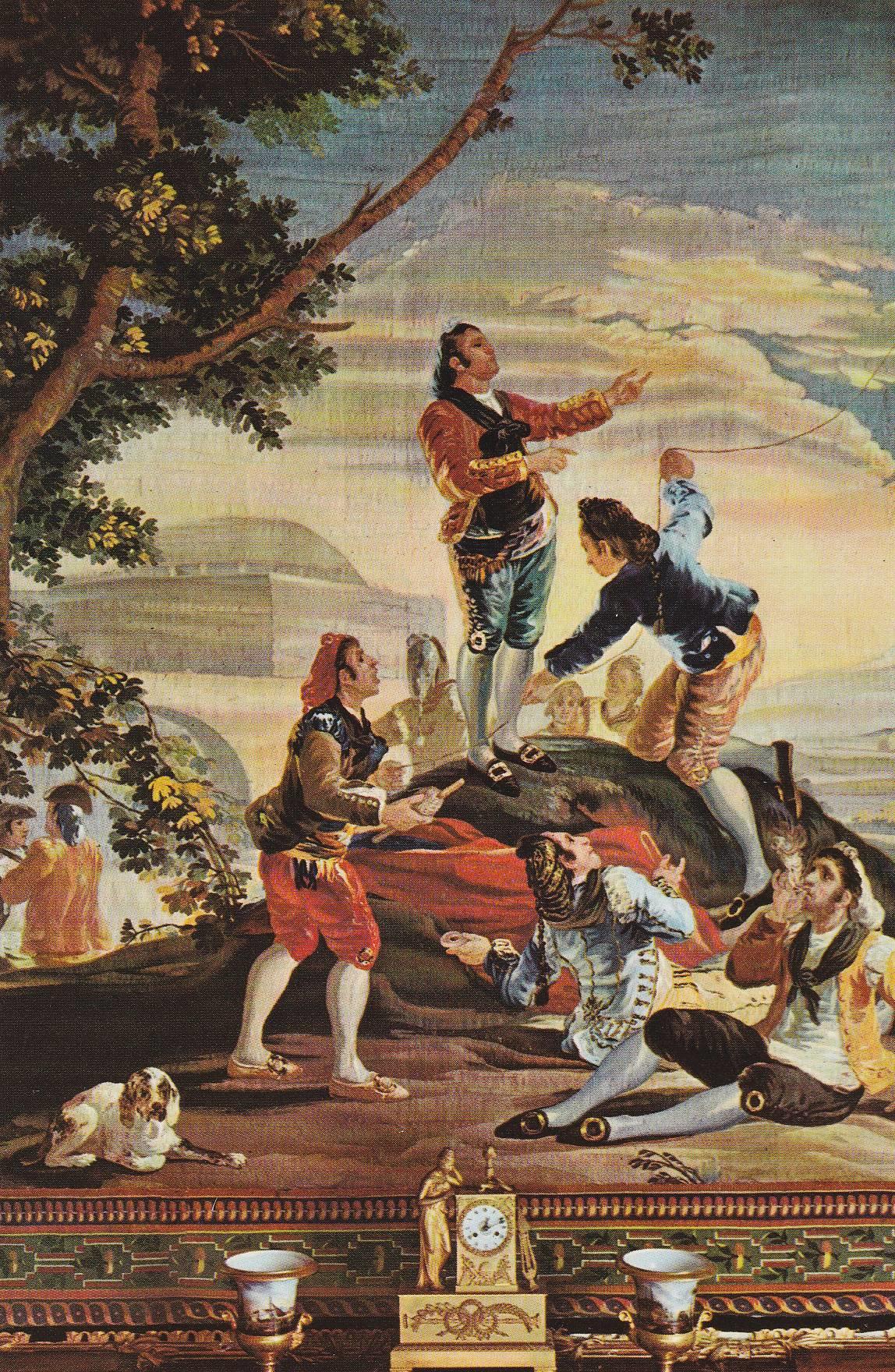 POSTAL B9268: El Escorial: Tapiz El juego de la cometa de Goya