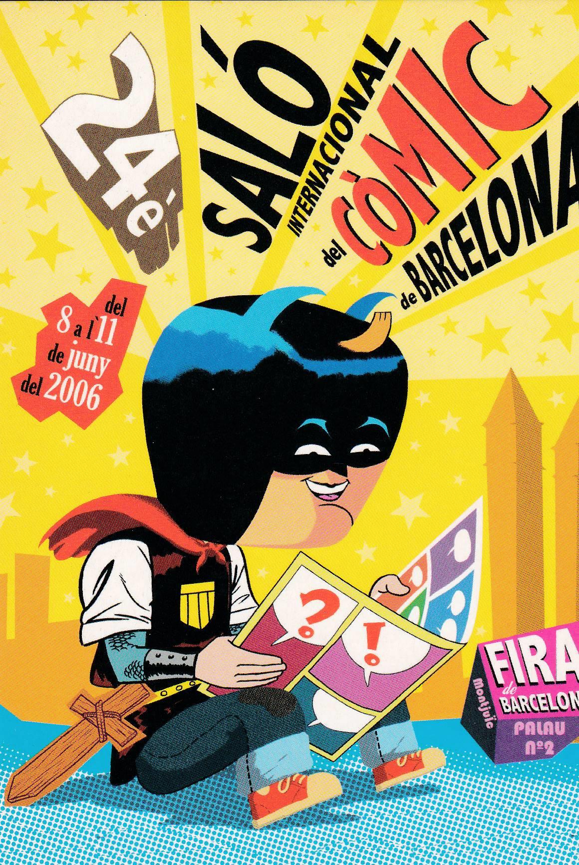 POSTAL B9353: 24 SALON DEL COMIC BARCELONA