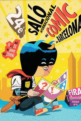 POSTAL B9353: 24 SALON DEL COMIC BARCELONA