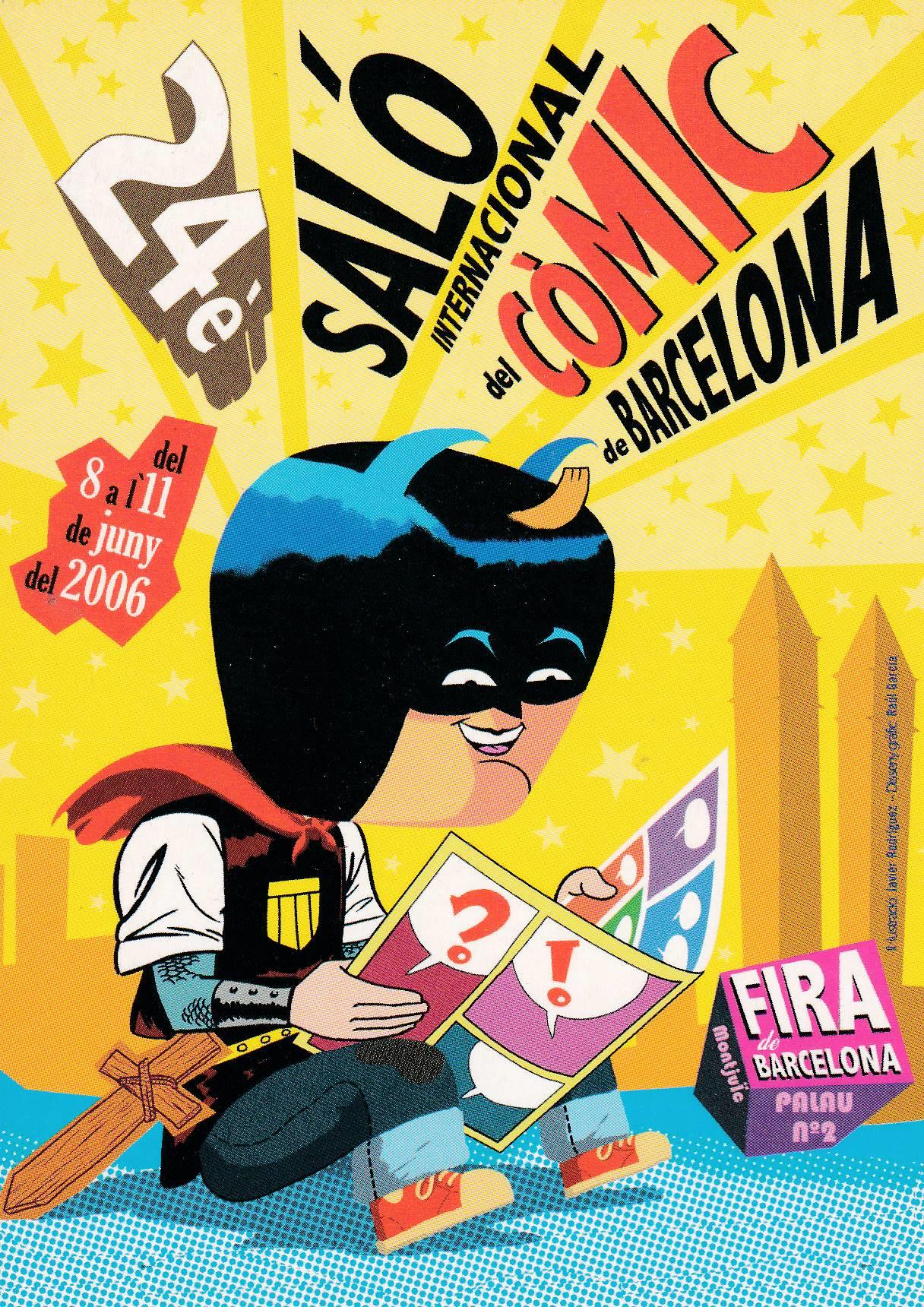 POSTAL B9376: 24 SALON DEL COMIC BARCELONA