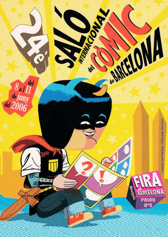 POSTAL B9376: 24 SALON DEL COMIC BARCELONA