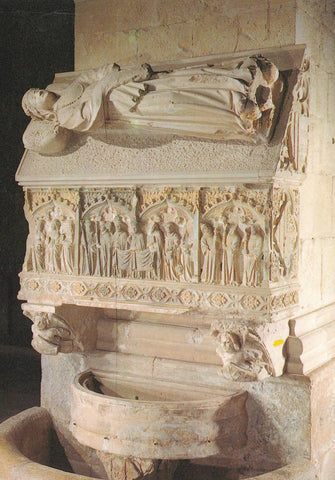 POSTAL B9408: MONASTERIO DE POBLET: SARCOFAGO JOANNA DE EMPURIES