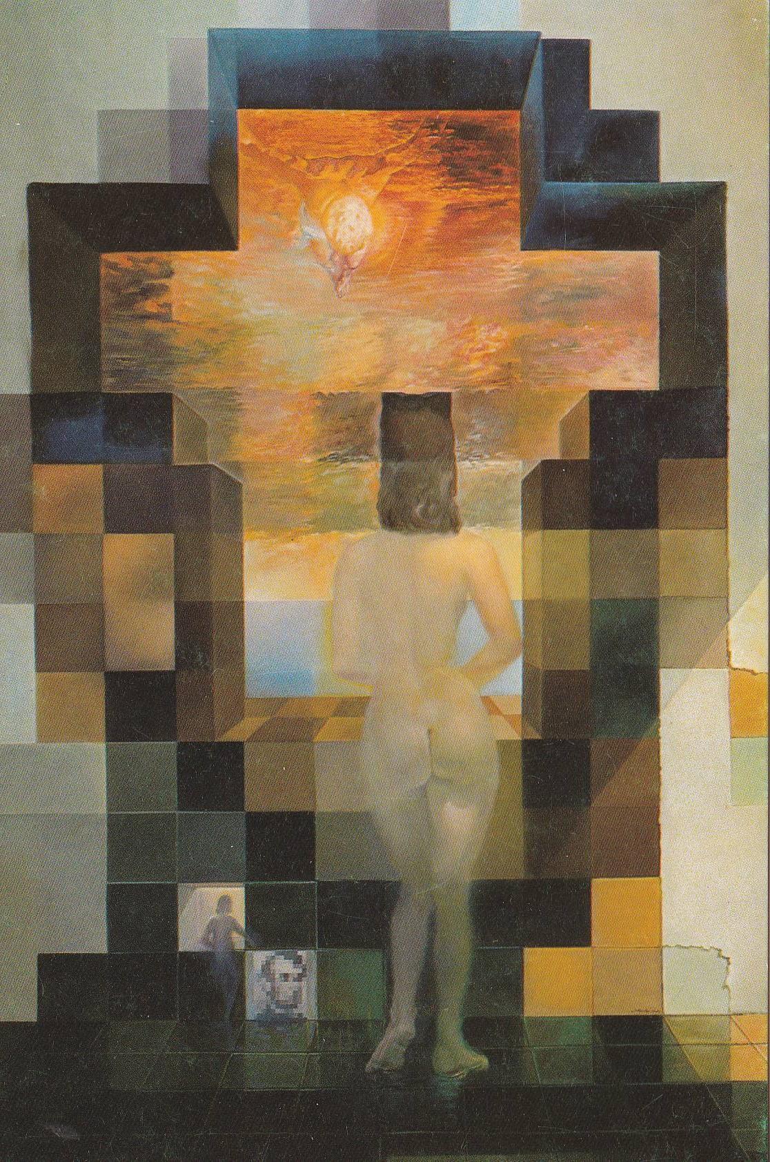 POSTAL B9411: SALVADOR DALI: GALA MIRANDO AL MEDITERRANEO