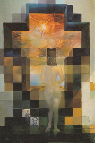 POSTAL B9411: SALVADOR DALI: GALA MIRANDO AL MEDITERRANEO