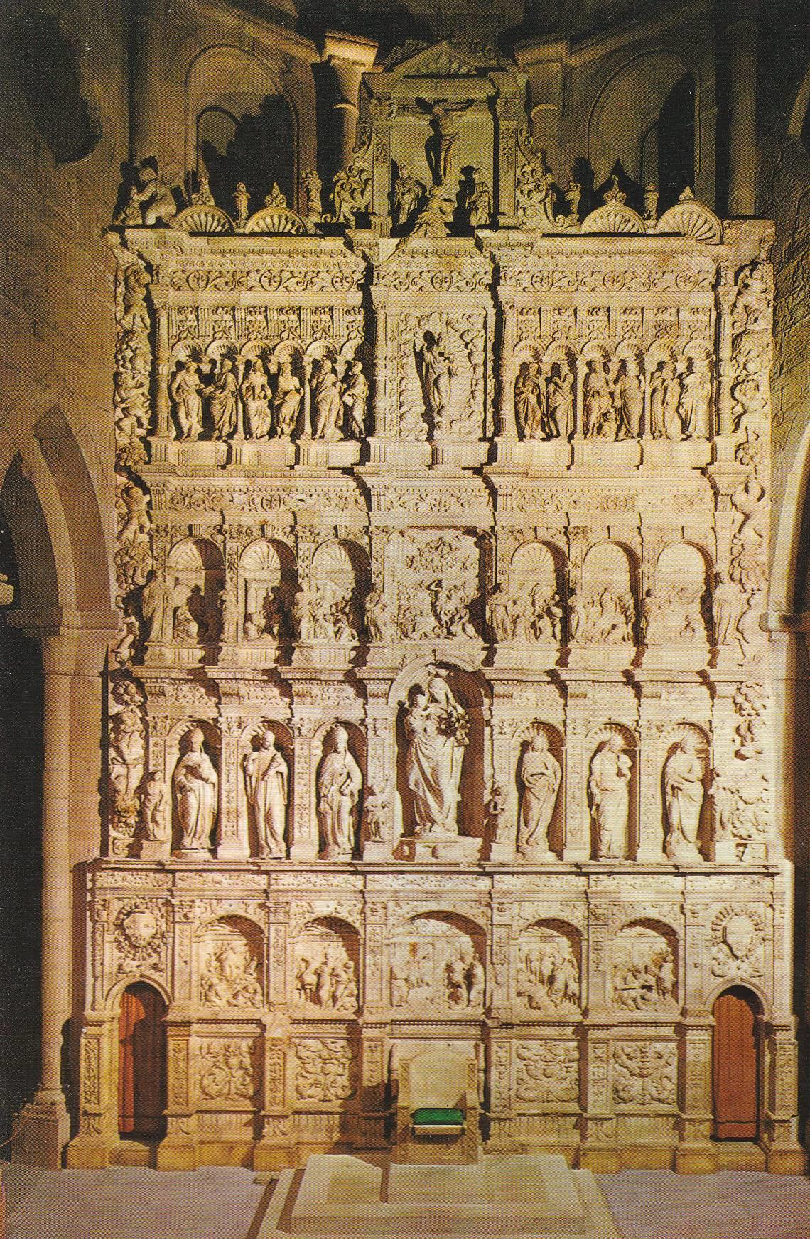 POSTAL B9413: MONASTERIO DE POBLET: RETABLO DE IGLESIA ABACIAL