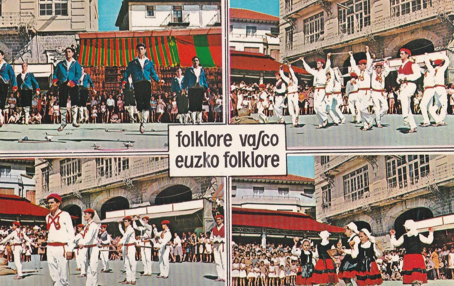 POSTAL B9438: FOLKLORE VASCO