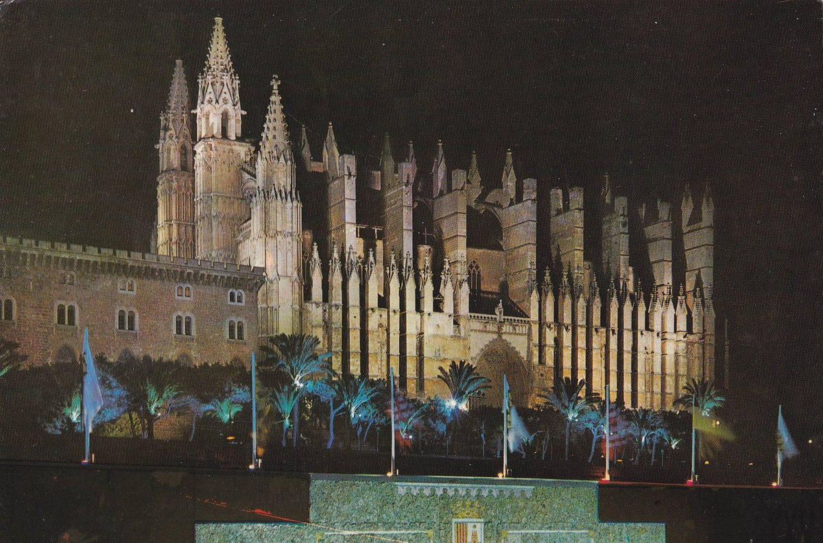 POSTAL B9441: MALLORCA: CATEDRAL VISTA NOCTURNA
