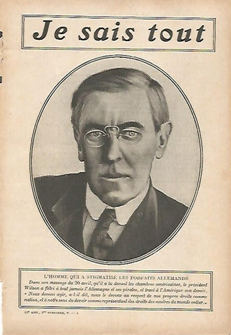 LAMINA 12028: El presidente Wilson