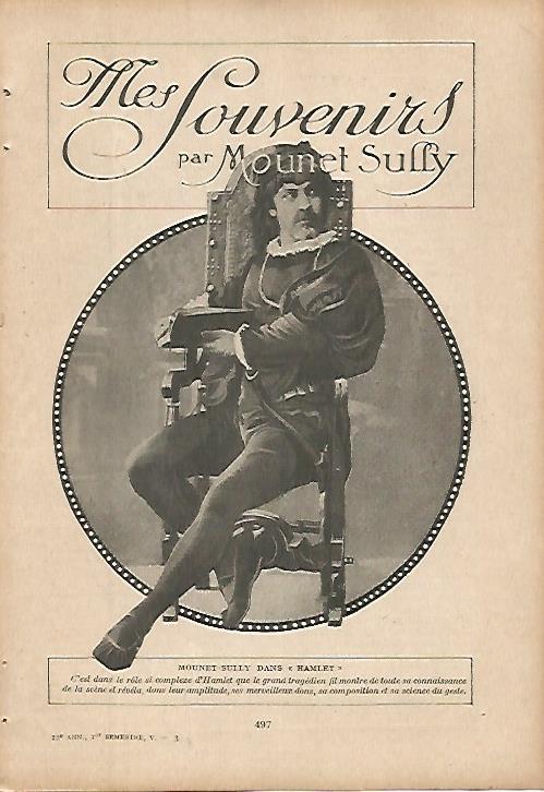 LAMINA 12044: Mounet Sully como Hamlet