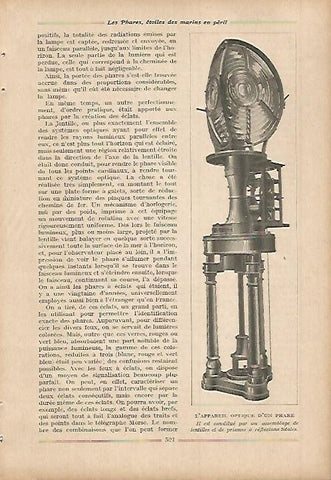 LAMINA 12056: Aparato optico de un faro